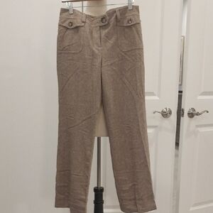 Ann Taylor Tan Straight Leg Pants